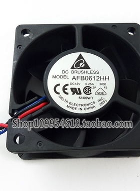 台达 AFB0612HH-ROO 6025 12V 0.25A 6CM/厘米 双滚珠 报警风扇