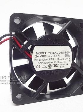 原装NMB 6CM 6015 24V 0.13A 6厘米 变频器风扇 2406KL-05W-B50