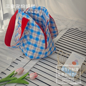 宠物包单肩贝壳包纸样小狗猫咪包透气宠物包图纸便携外出猫包样版