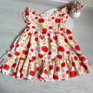 小女孩 花朵背心裙夏季 外贸出口法欧美风格 花园公主女童连衣裙夏装