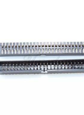 贴片简易牛角 简牛 DC3 2.54间距 50Pin 贴片简易牛角插座黑色