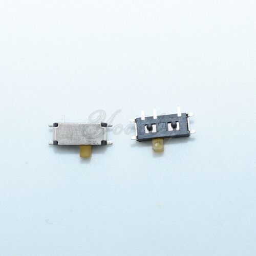 MSK-12C02 电源开关七脚 白色黑色柄 7Pin 7脚微型拨动开关贴片