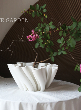 hergarden白色陶瓷打印纹理高级