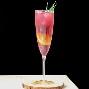 高脚鸡尾酒红酒香槟杯一次性冰淇淋慕斯布丁甜品台杯透明创意塑杯