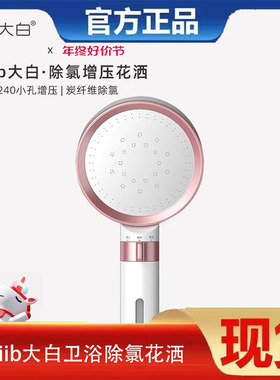 diiib大白卫浴除氯花洒喷头莲蓬头过滤净水加压增压手持淋浴器