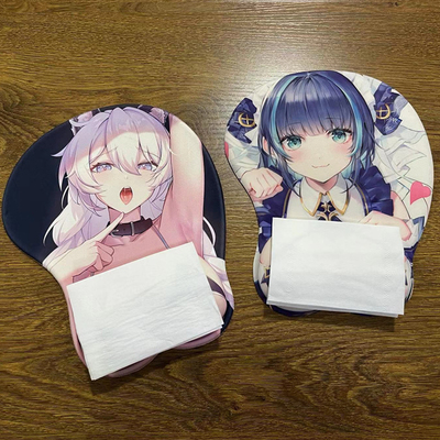 鼠标垫动漫护腕3d硅胶