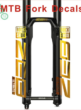 ROCKSHOX ZEB自行车前叉贴纸山地车前叉转印镂空装饰贴纸防水防晒