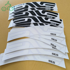 6张ENVE SES公路车轮框轮组轮子贴纸镂空雕刻转印个性DIY装饰车贴