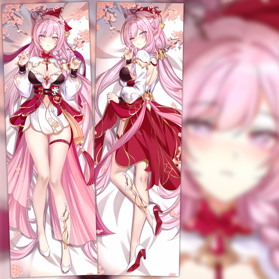 崩坏3爱莉希雅春好桃夭皮肤动漫游戏周边二次元等身抱枕靠枕含芯