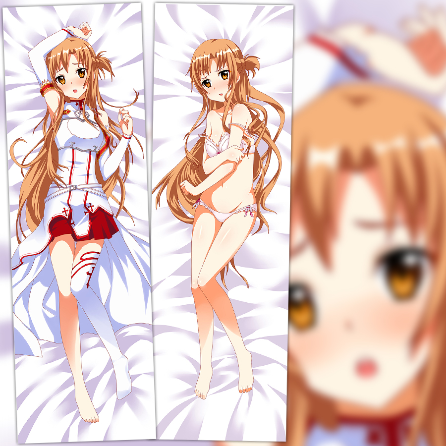 刀剑神域亚丝娜舒适柔软等身抱枕动漫等人高二次元长靠枕来图定制