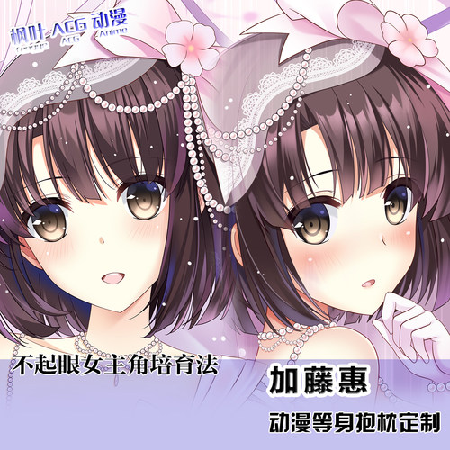 路人女主周边加藤惠等身抱枕套二次元动漫同人宅男靠枕套2WAY定制