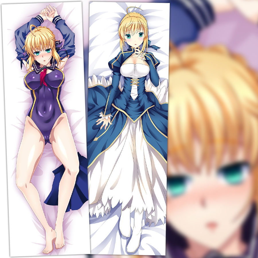 Fate等身抱枕saberFGO动漫周边宅