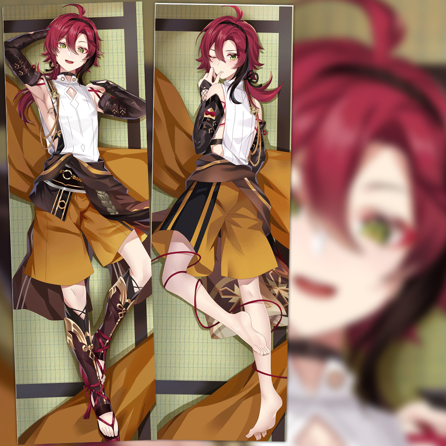 原神鹿野院平藏周边等身抱枕动