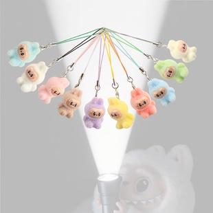植绒玛特迷你手机挂件钥匙扣拉布布立体公仔包包挂饰送情侣小礼物