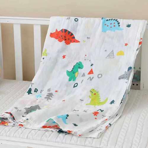 柔软双层纱布超轻薄毯子纯棉夏季