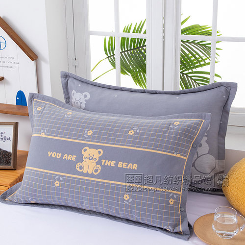 按扣全包不起球家用枕芯套纯棉