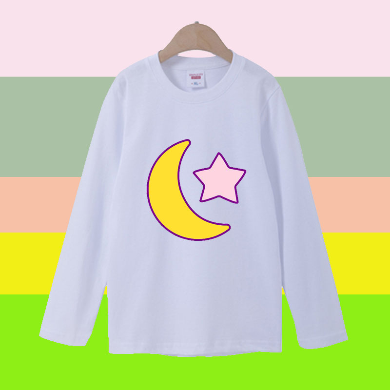 2026儿童长袖t恤卡通月亮星星衣服男童上衣中大童小孩打底衫