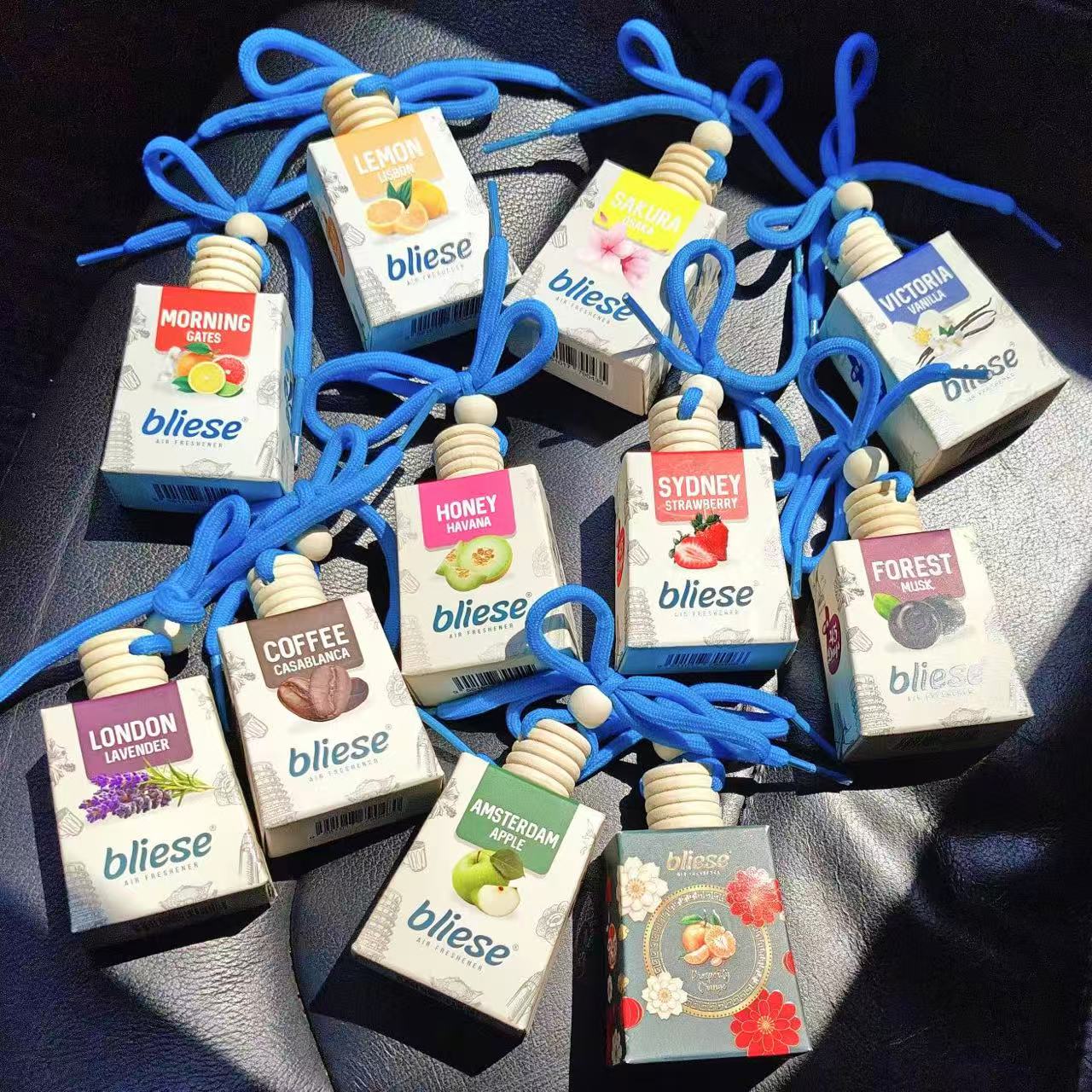 马来西亚Bliese香氛车载香薰室内衣柜挂式香水留香持久水果香花香