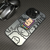 高级感高级网红巴斯光年适用苹果15promax手机壳iPhone14情侣13新款 12pro镭射磨砂17plus卡通xs女16防摔2硬壳