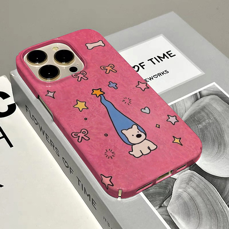 帽子西高地小狗适用苹果17promax手机壳iPhone14菲林13新款12pro创意16可爱情侣11plus小众全包防摔卡通x硬壳