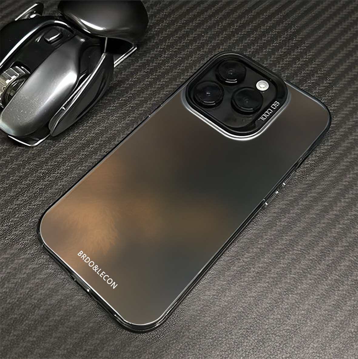 高级咖色晕染适用苹果16promax手机壳iPhone15创意14新款13可爱卡通pro网红女12情侣plus镭射17全包防摔x硬壳