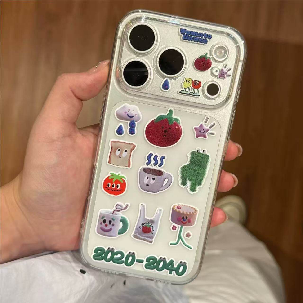 趣味简约ins风个性涂鸦适用苹果17promax手机壳iPhone16新年15新款16promax可爱卡通14全包13女11简约12透明
