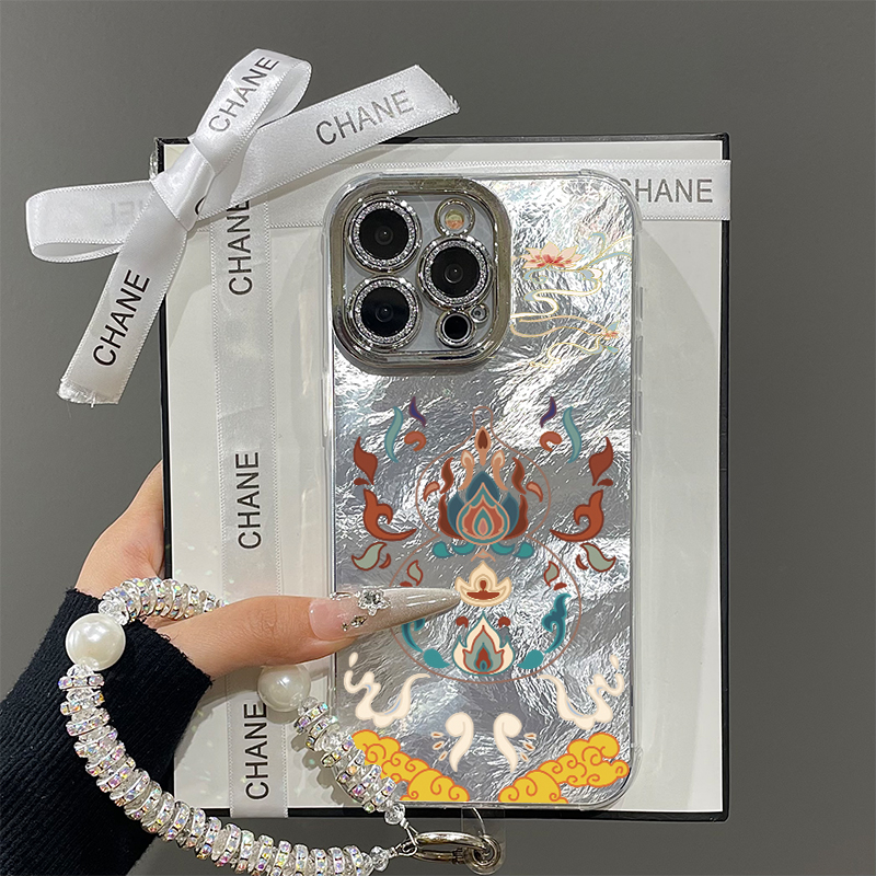 2025古风新年葫芦适用苹果16promax手机壳iPhone15带镜头膜13冰川新款12羽纱pro过年女11情侣plus14防摔x硬壳