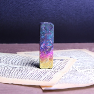 反骨指玩edc 躁动冰晶钛叮咚叮叮推牌炫酷金属指上解压推牌黑科技