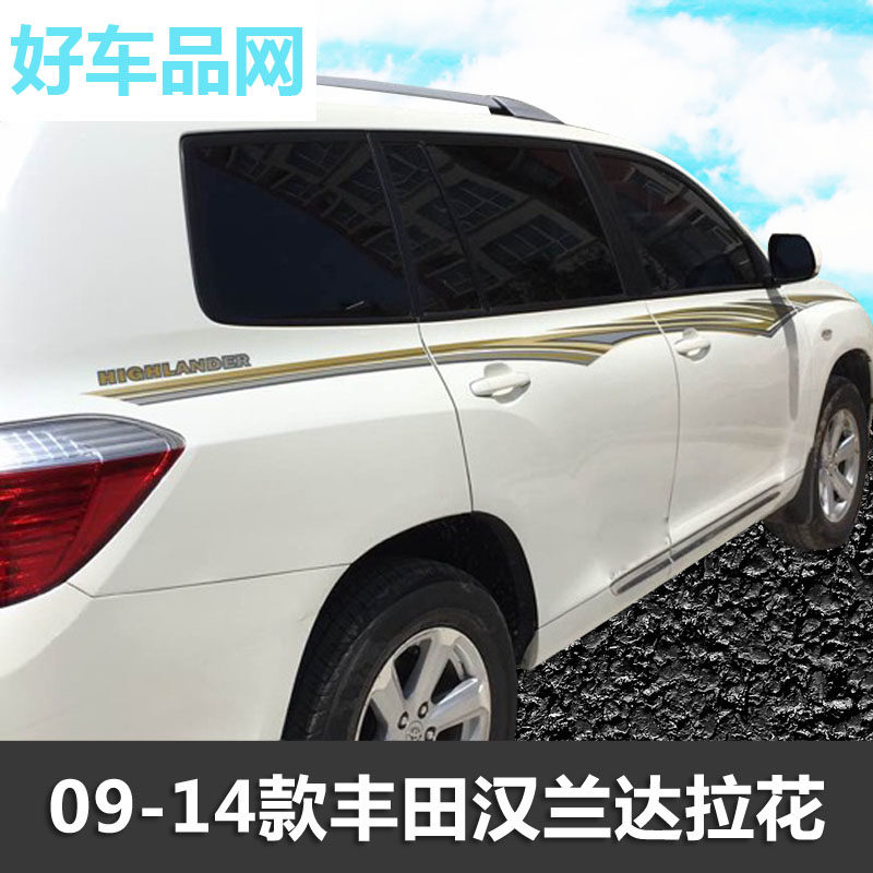 适用08-19新款车身彩条拉花贴纸