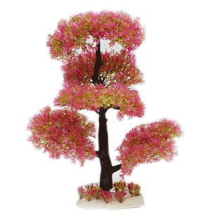 鱼缸造景装饰树仿真水草后景树40cm仿真雪花树水族箱仿真树木摆件