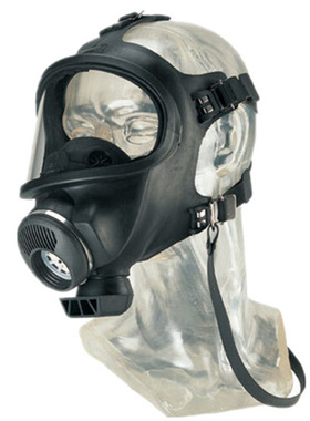 梅思安/MSA D2055000 3S宽视野防毒全面罩 Hycar橡胶材质防毒面具