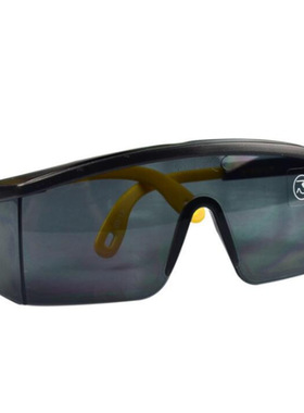 代尔塔 101113 防护眼镜 防刮擦可调节镜腿防尘黑色镜片防护眼镜