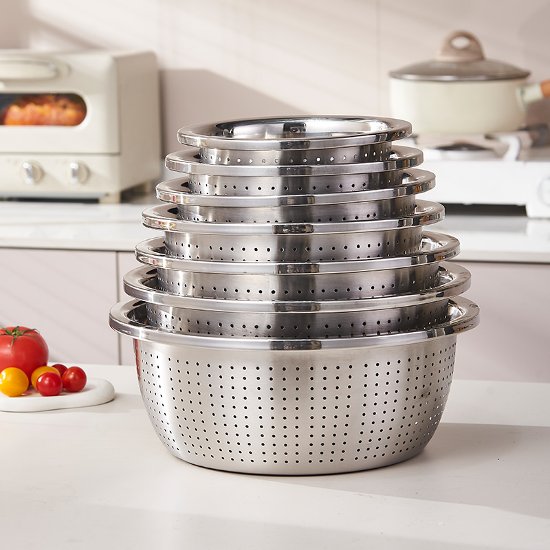 不锈钢沥水篮洗水果厨房