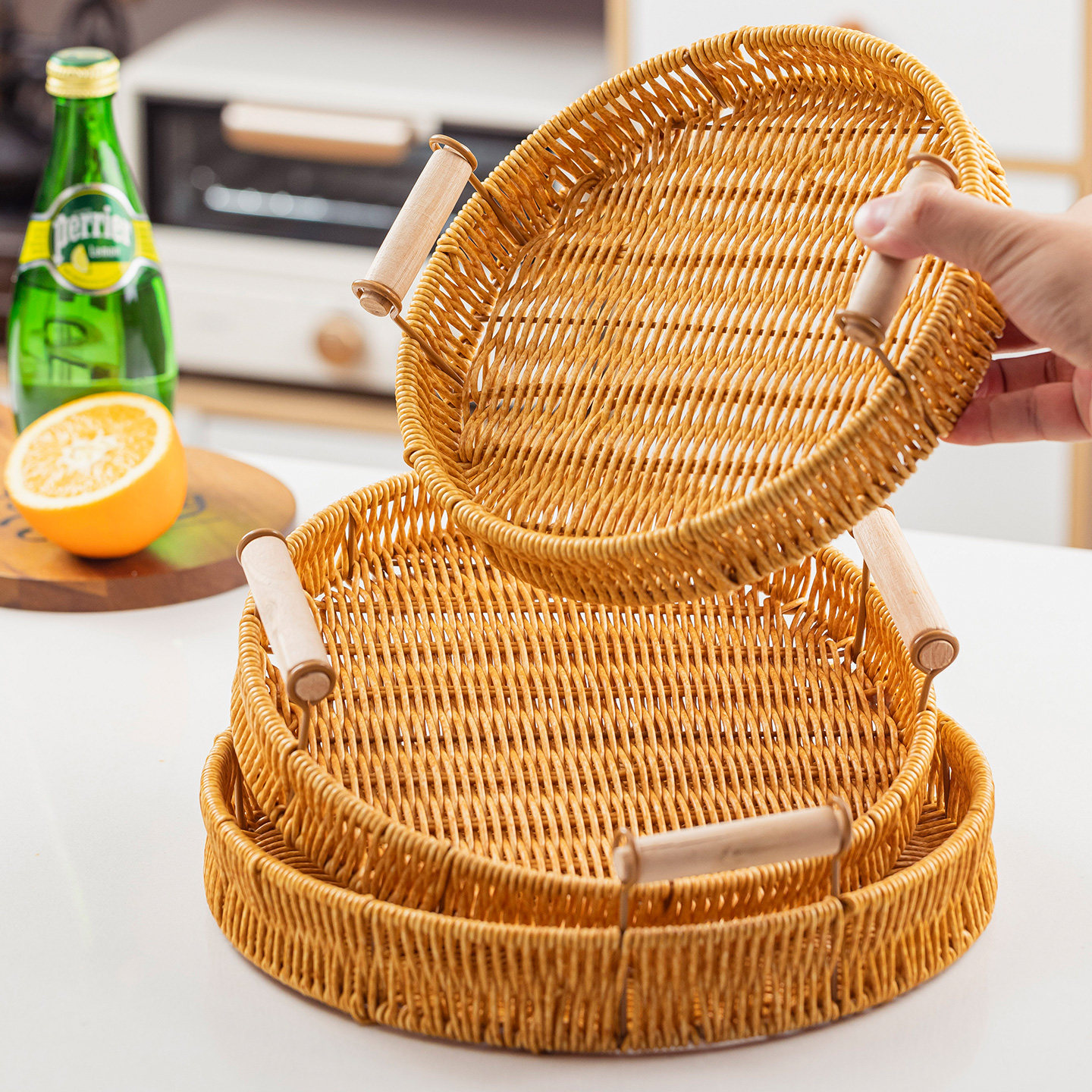 水果篮干 干果盘家用炸物盘子水果盘油炸食品盘子零食坚果盘炸货