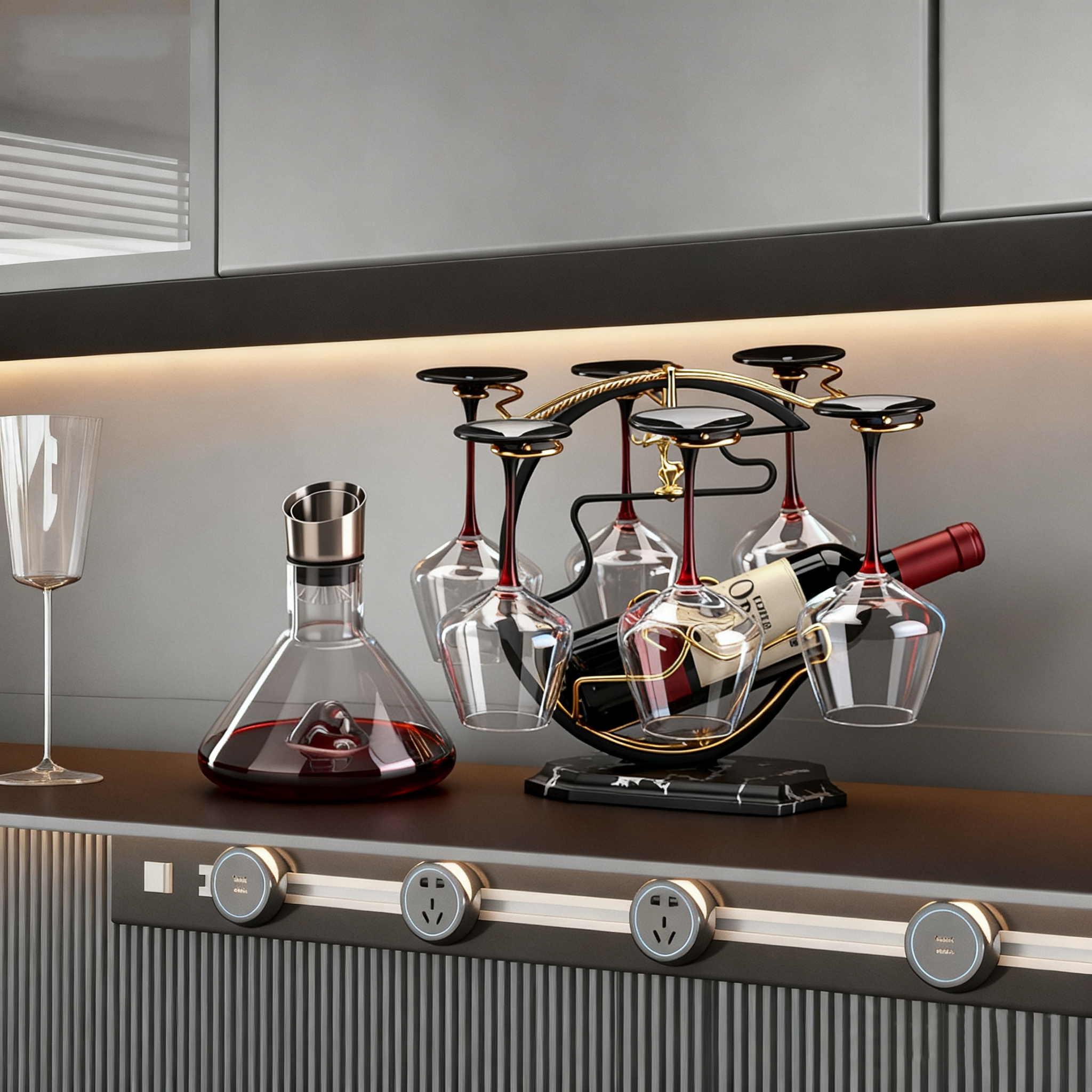 中式红酒杯醒酒器套装