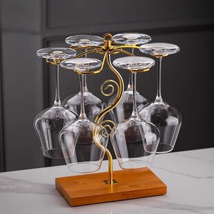 葡萄酒杯醒酒器一体架酒具 水晶红酒杯子轻奢高级感家用高脚杯套装
