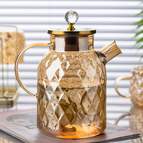 玻璃冷水壶高硼硅果汁水壶杯套装