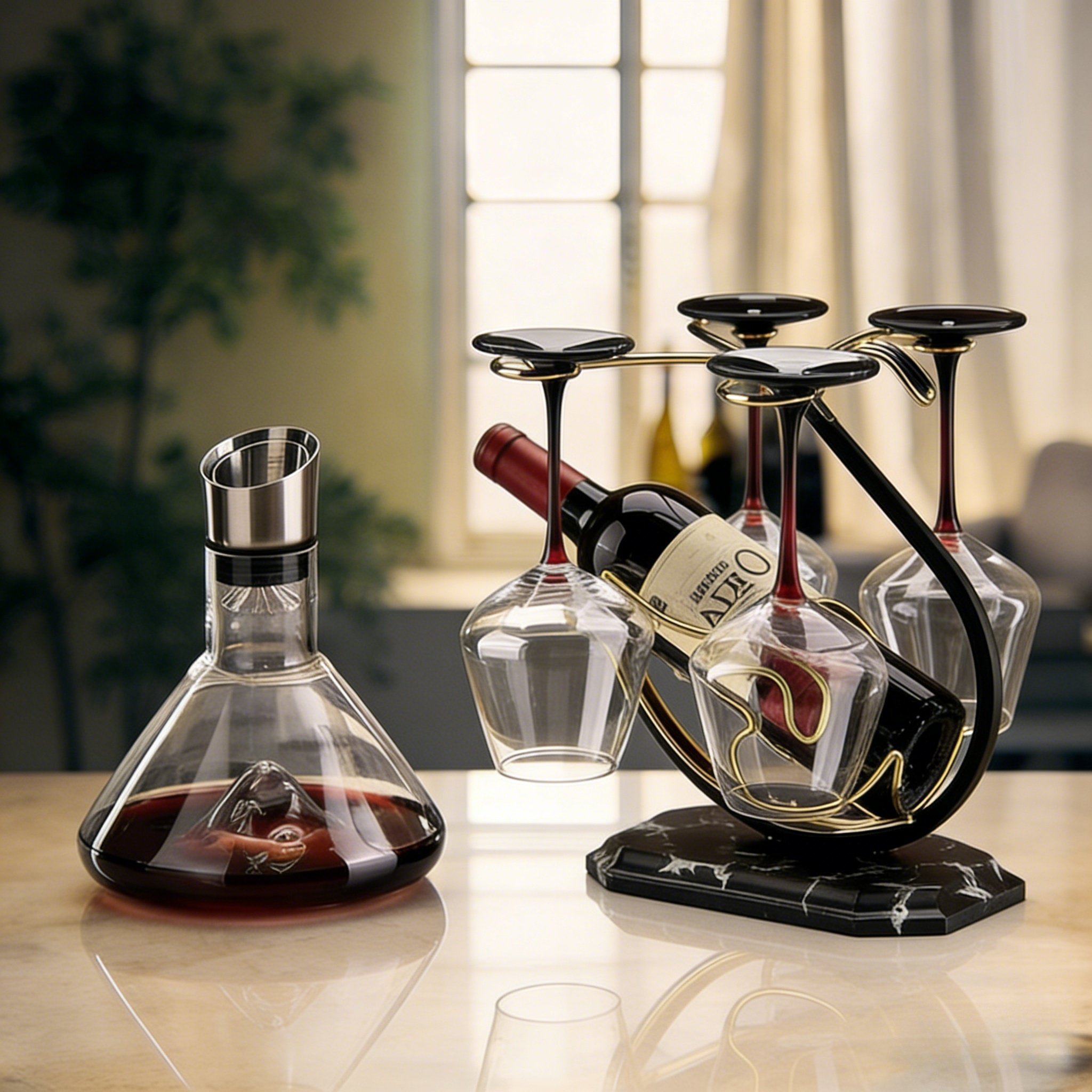 红酒杯架勃艮第红酒杯家用奢华高脚杯醒酒器酒具套装酒柜装饰摆件,餐饮具,葡萄酒/红酒杯,淘宝优惠券,粉丝福利购,淘宝优惠卷