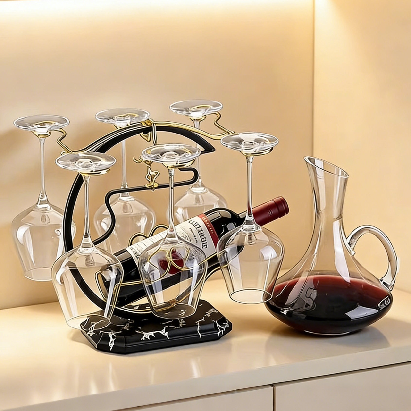 红酒杯架子倒挂酒柜内轻奢高档高颜值红酒杯套装家用装饰桌面摆件,餐饮具,酒架,淘宝优惠券,粉丝福利购,淘宝优惠卷