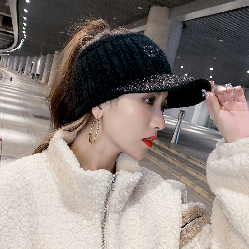 百搭时尚风冬季针织无顶毛线帽