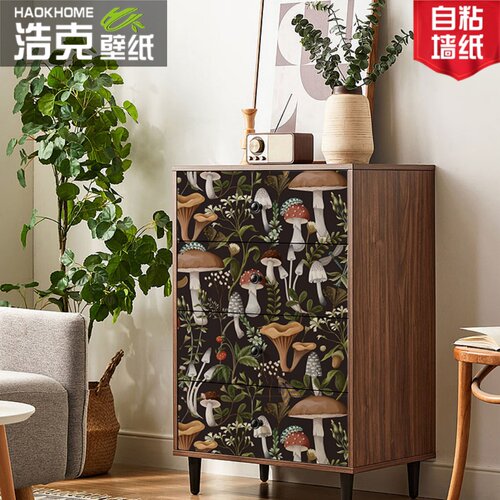 浩克卡通蘑菇自粘墙纸