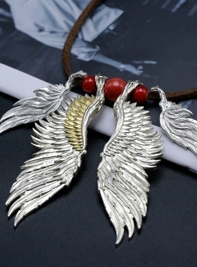 刻骨守护之翼小翅膀960银吊坠