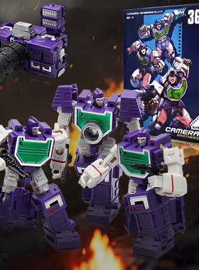 MFT变形玩具小比例模型MF36照相机小队三兄弟G1动画金刚