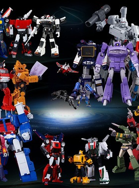 大师级变形玩具mp横炮探长热破飞毛腿黄蜂威震声波警车千斤顶铁皮