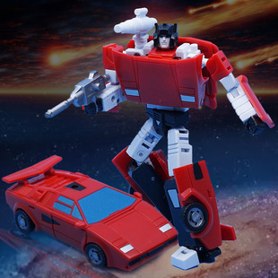 MFT小比例10cm变形MS05横炮红色跑车G1动画玩具金刚