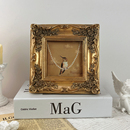 法欧式 饰画客厅摆件玻璃画框 古铜色轻奢方形雕花相框复古油画装