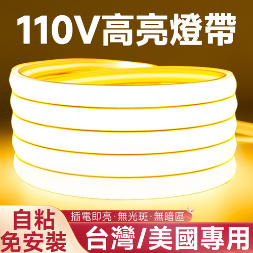 110V台湾美国专用电压cob灯带条