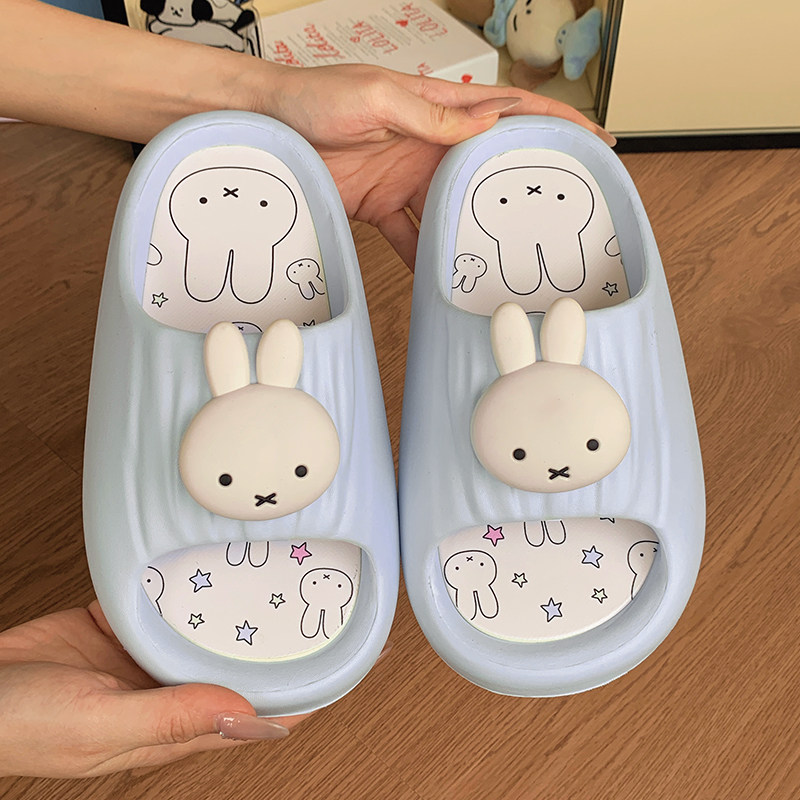 假日秋千 可拆鞋垫米菲兔EVA拖鞋女夏外穿软底居家防滑室内凉拖鞋