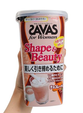 日本本土 明治SAVAS女性大豆粉易溶解巧克力味231g