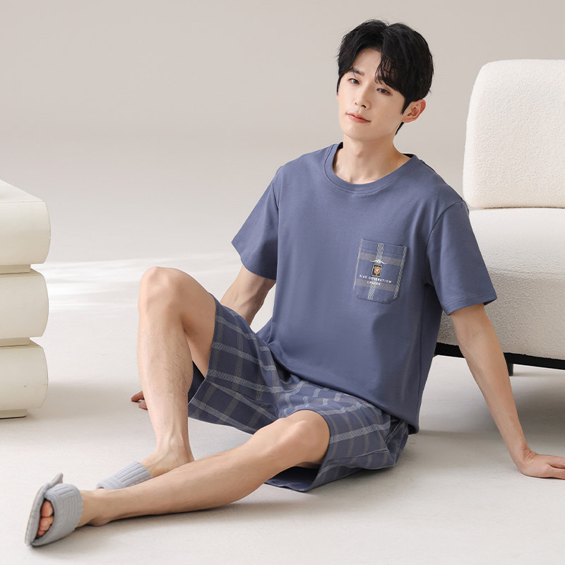 胖GG短袖睡衣男夏大码加肥加大200斤胖子莫代尔棉短裤250斤5XL6XL